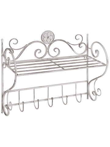 Beliani Badezimmerregal OSORNO in Weiß - (W) 47 x (H) 42 x (L) 18 cm