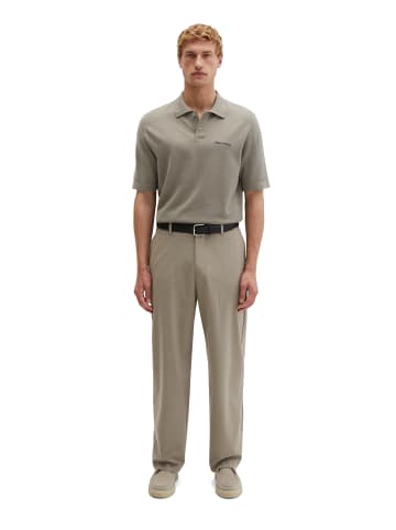 Marc O'Polo Strick-Poloshirt DFB Travel Collection in Frozen Taupe
