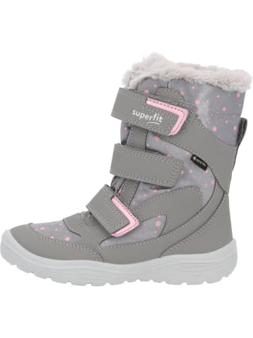 superfit Stiefeletten in hellgrau/rosa