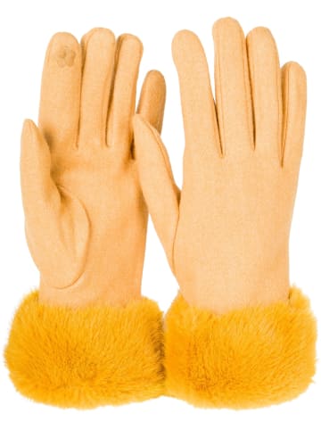 styleBREAKER Touchscreen Handschuhe in Curry