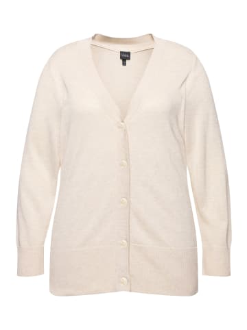 Ulla Popken Strickjacke in natur melange