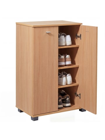 FineBuy Schuhschrank in Braun / Spanplatte / 60x35x90