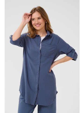 Kaffe Langarm - Hemd KAnaya Loose fit in Vintage Indigo