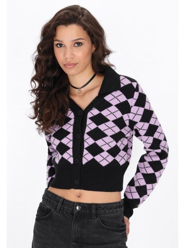 myMo ROCKS Cardigan in black lilac