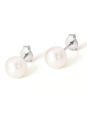 Himmelsflüsterer  Perlen-Ohrstecker - Farbe: Silber