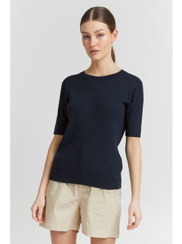 Oxmo Kurzarmpullover Riona in Blau