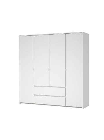 ebuy24 Kleiderschrank Next Weiß 197 x 58 cm
