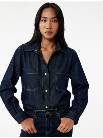 KOTON SHIRTS LS in Dunkles Indigo
