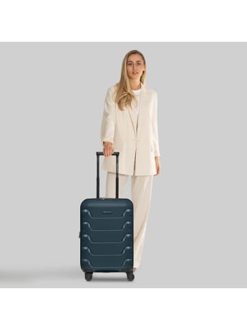 Smartbox Edition 01 4 Rollen Kabinentrolley 55 cm mit Dehnfalte in navy
