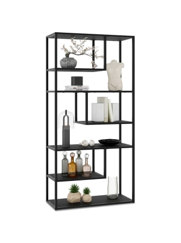 tectake Standregal mit 6 Fächern, inklusive Kippschutz, 85 x 35 x 188 cm