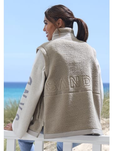 ELBSAND Fleeceweste in taupe