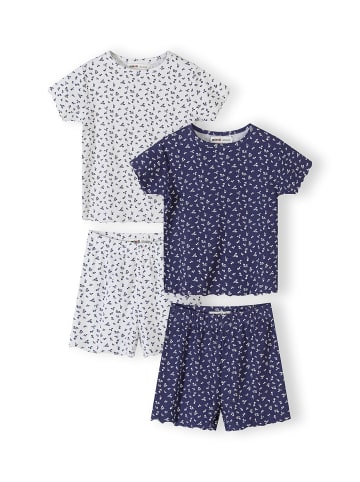 Minoti 2-er Pack Pyjama NOSPJ151 in weiß