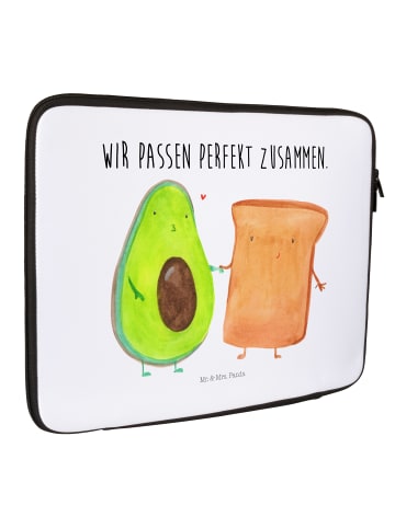 Mr. & Mrs. Panda Notebook Tasche Avocado Toast mit Spruch in Weiß