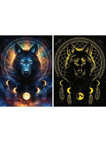 Ravensburger Ravensburger Puzzle 500 Teile Leuchtender Wolf in bunt