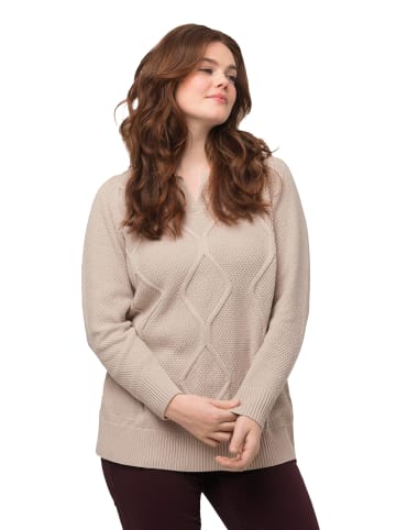 Ulla Popken Pullover in creme