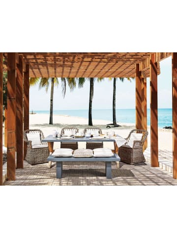 Beliani 5-tlg Gartentisch Set MAROS/OLBIA in /Grau/Beige
