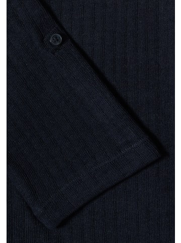 Cecil 3/4-Arm Jacke in Strick-Optik in Blau