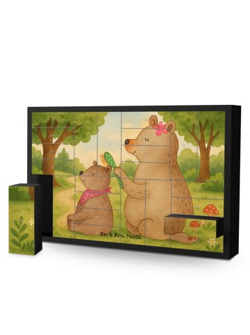 Mr. & Mrs. Panda Adventskalender Bär Kind Design ohne Spruch in Weiß