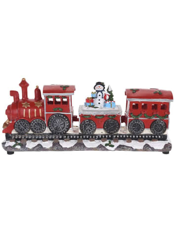 Home&Styling Collection LED Weihnachtszug Schneemann Motiv in Mehrfarben, (B) 14 x (H) 20 x (L) 39 cm