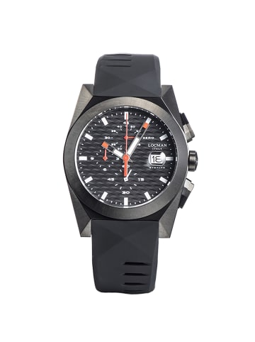 Locman Herrenuhr "Modell Stealth Chrono Quarz" in Schwarz