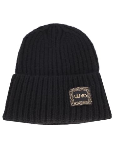 Liu Jo Logo Strickmütze in nero