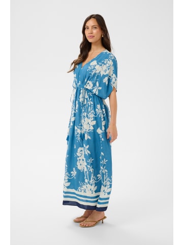 SAINT TROPEZ Kleid RashedaSZ Gerade Passform in Vallarta Blue Flower Bouquet