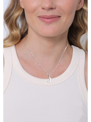 Nenalina Anhänger 925 Sterling Silber Halbmond in Silber