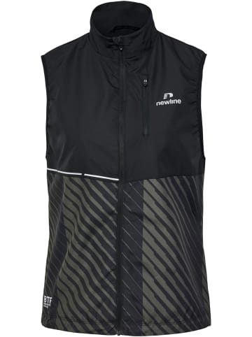 Newline Newline Reißverschluss Vest Nwlpace Damen in BLACK BELUGA AOP