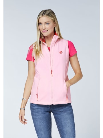 Polo Sylt Fleece-Weste in Pink