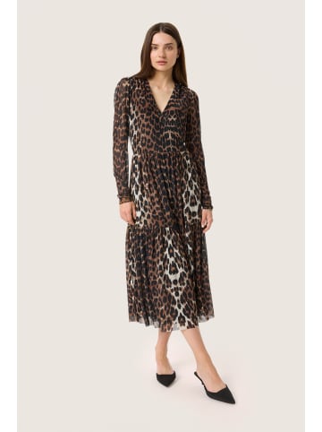 Soaked in Luxury Jerseykleid SLValdora Feminine Form in Leopard Pattern