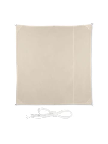 relaxdays Sonnensegel in Beige - (B)200 x (T)200 cm