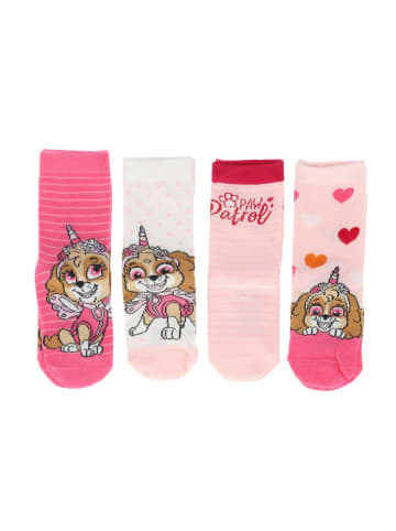 Paw Patrol Paw Patrol Socken 4er Pack Sneaker Söckchen Strümpfe für Kinder in Mehrfarbig