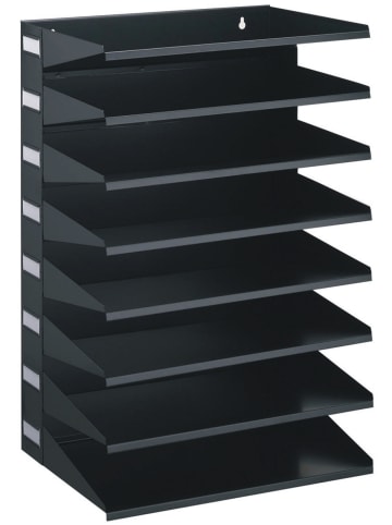 Durable Sortierreck Metall mit 8 Fächern HxBxT 540x360x250mm schwarz