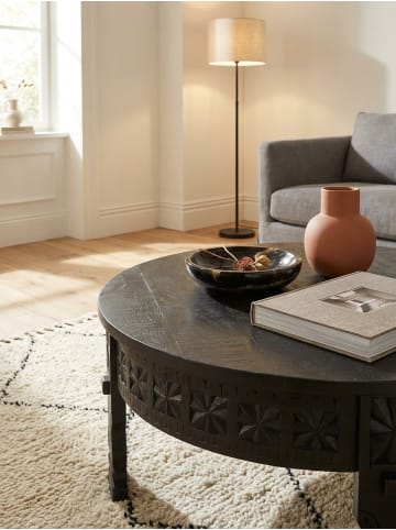 KADIMA DESIGN Design Couchtisch 80x36x80 cm Massivholz Sofatisch Rund