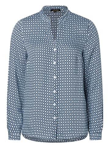 More & More Viskosebluse in little pattern print blue