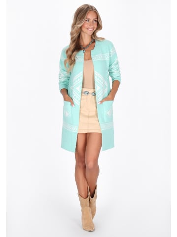 IZIA Women Cardigan in aqua