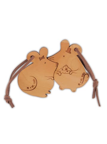 Mr. & Mrs. Panda Partner Schlüsselanhänger Maus verliebt ohne Sp... in Braun