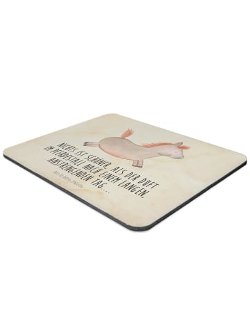 Mr. & Mrs. Panda Mouse Pad Pferd Springen mit Spruch in Vintage