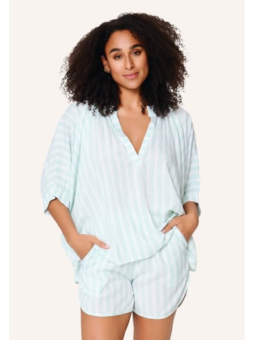 Linga Dore Linga Dore Top & shorts in Mint stripe