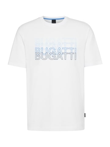 Bugatti T-Shirt 1:2 Arm in weiß