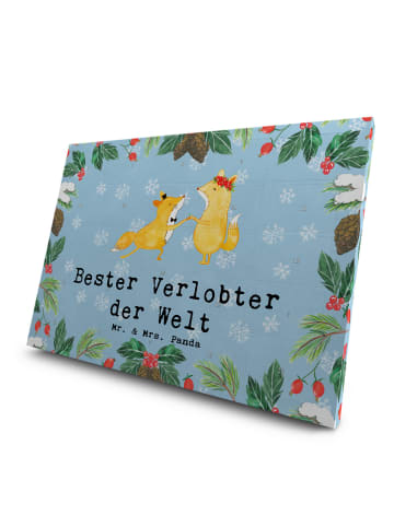 Mr. & Mrs. Panda Tee Adventskalender Fuchs Bester Verlobter der ... in Eisblau