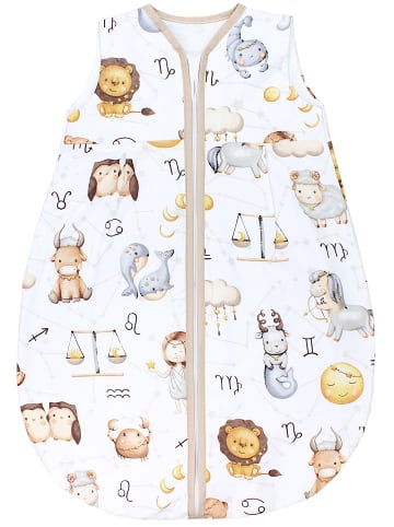 TupTam Baby Sommer Schlafsack Ärmellos Unwattiert in weiß/bronze