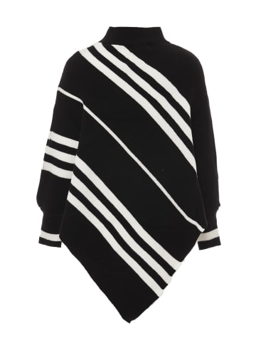 VIRITA Women Poncho in Schwarz