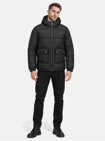 Winterjacke "A813" - mit Kapuze - in Schwarz