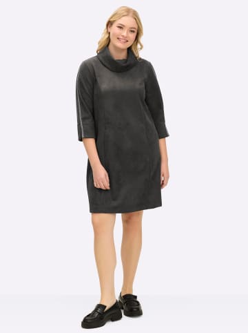 sheego A-Linien-Kleid in graphit