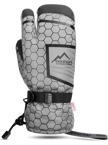 Normani Outdoor Sports Winterhandschuhe Apex in Grau/Schwarz