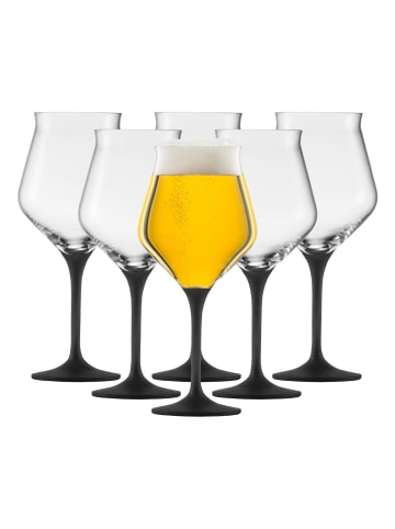 Eisch 6er Set Kelche / Biertulpen Craft Beer Experts 435 ml in schwarz