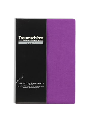 Traumschloss Exclusiv Edel-Jersey Kissenbezug in violett