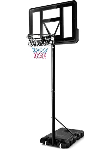 COSTWAY Basketballständer 130-305 cm in Schwarz