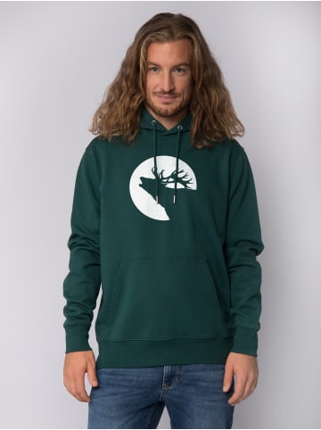 wat? Apparel Sweatshirt Röhrender Hirsch in Glazed Green